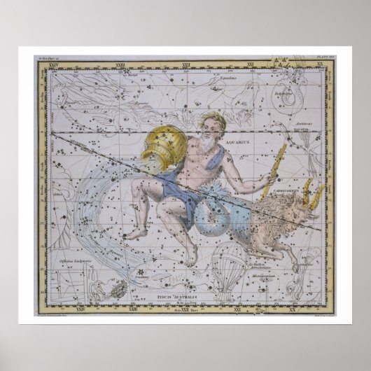 Aquarius and Capricorn, from 'A Celestial Atlas', Poster (Vorne)
