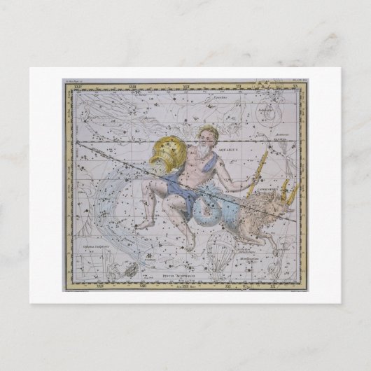 Aquarius and Capricorn, from 'A Celestial Atlas', Postkarte (Vorderseite)