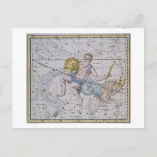 Aquarius and Capricorn, from 'A Celestial Atlas', Postkarte