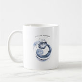 Aquarius Aquarius Astrologie Zodiac | Monogramm Kaffeetasse (Links)