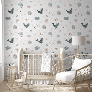 Aquarius Aquarius Zodiac Kinderzimmer Tapete