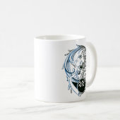 Aquarius Art Deco Lady Kaffeetasse (VorderseiteRechts)