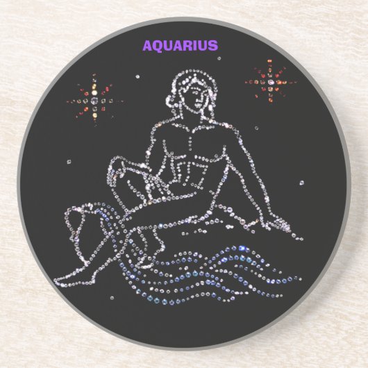 Aquarius Astrologie Untersetzer (Vorne)
