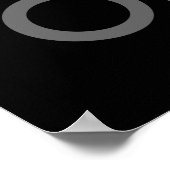 Aquarius Astrologie Word Collage Print Poster (Ecke)