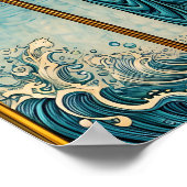 Aquarius astrologisches Zeichen Poster (Ecke)