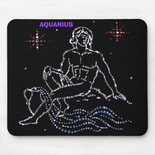 Aquarius Astrology Mousepad (Vorne)