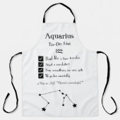 Aquarius - Aufgabenliste Schürze (Vorderseite)