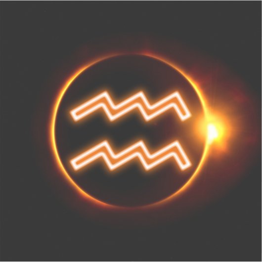 Aquarius Aufkleber (Vorderseite)