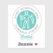 Aquarius-Aufkleber Aufkleber (Blatt)