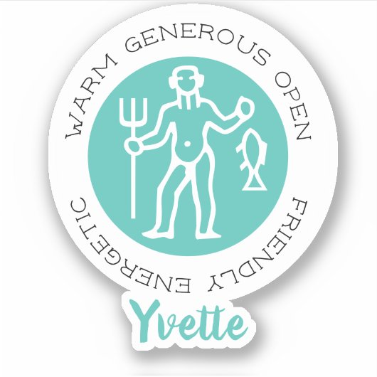 Aquarius-Aufkleber Aufkleber (Vorderseite)