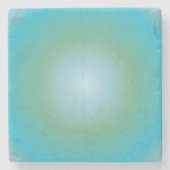 Aquarius Aura Gradient Zodiac, blau grüner Farbton Steinuntersetzer (Vorderseite)