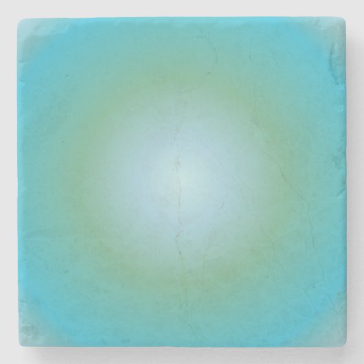 Aquarius Aura Gradient Zodiac, blau grüner Farbton Steinuntersetzer (Vorderseite)