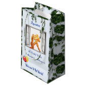 Aquarius Baby (20. - 18. Februar) Wasserträger Kleine Geschenktüte (Vorderseite Schrägansicht)