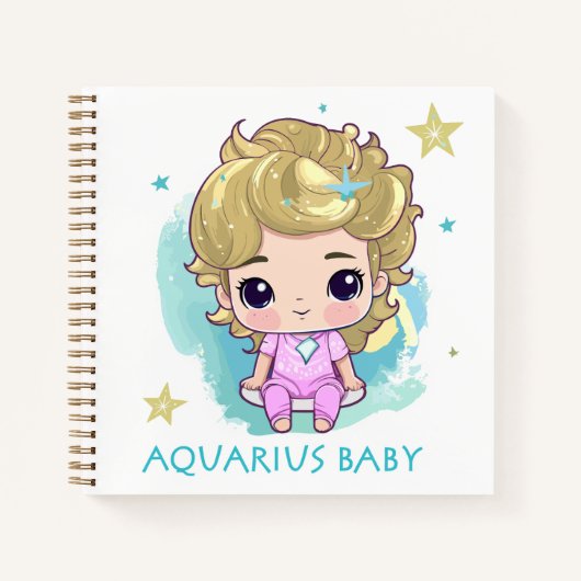 Aquarius Baby 4 Notizblock (Vorderseite)