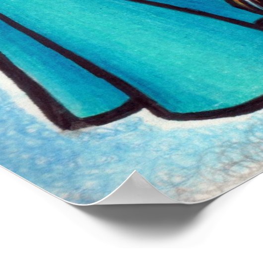 Aquarius Belly Dancer Poster (Ecke)