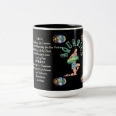Aquarius Birth Sign Zodiac Tasse (VorderseiteRechts)