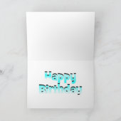 Aquarius Birthday Card Karte (Innenseite)