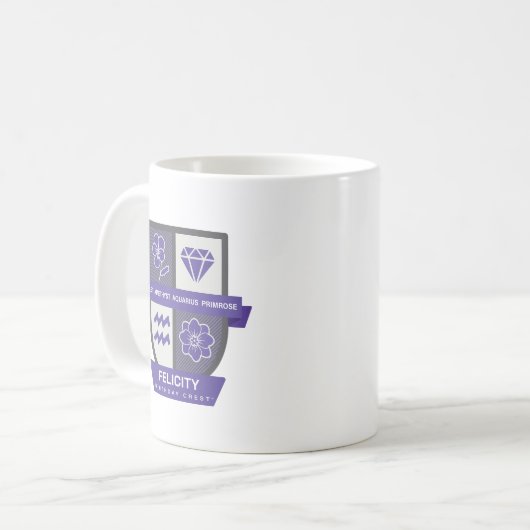 Aquarius Birthday Crest™ for February 1-18 Mug Kaffeetasse (Vorderseite Links)