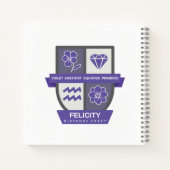 Aquarius Birthday Crest™ for February 1-18 Notizblock (Rückseite)