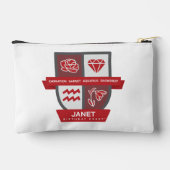 Aquarius Birthday Crest™ for January 20-31 Zubehörtasche (Rückseite)