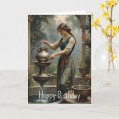 Aquarius Birthday Karte (Gelbe Blume)