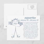 Aquarius [ - BitchScope - ] Postkarte (Vorne/Hinten)