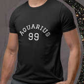Aquarius | Black Birthday T-Shirt