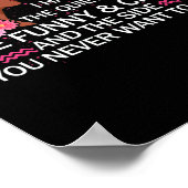 Aquarius Black Queen I have 3 Sides April Girl Poster (Ecke)