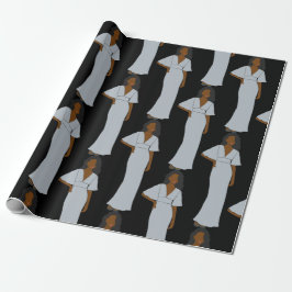 Aquarius Black Zodiac Astrologie Wrapping Paper Geschenkpapier