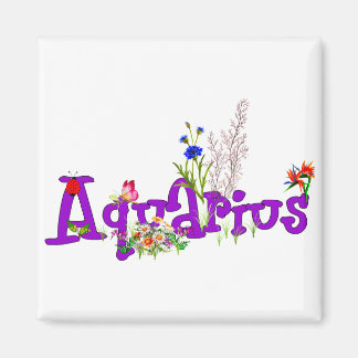 Aquarius Blume Magnet
