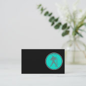Aquarius Business Card Visitenkarte (Stehend Vorderseite)