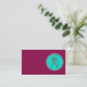 Aquarius Business Card Visitenkarte (Stehend Vorderseite)