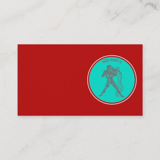 Aquarius Business Card Visitenkarte (Vorderseite)