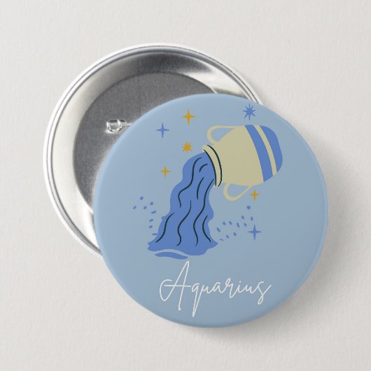 Aquarius button badge (Vorne & Hinten)