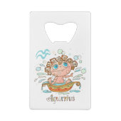 Aquarius Cartoon Baby Geldbeutel Flaschenöffner (Rückseite)