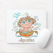 Aquarius Cartoon Baby Mousepad (Mit Mouse)