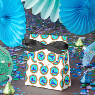 Aquarius Cartoon des Wasserträgers Horoskop Geschenkschachtel