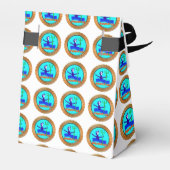 Aquarius Cartoon des Wasserträgers Horoskop Geschenkschachtel (Rückseite)