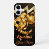 Aquarius Case-Mate Barely There iPhone 16 Hülle (Rückseite)