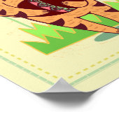 Aquarius Cat Zodiac Kinderzimmer Print Poster (Ecke)