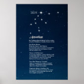 Aquarius-Charakteristik-Poster Poster (Vorne)