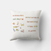 Aquarius Child Zodiac Pillow Kissen (Rückseite)