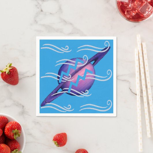 Aquarius-Cocktailservietten Serviette (Beispiel)