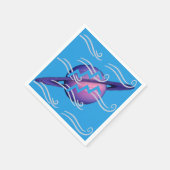 Aquarius-Cocktailservietten Serviette (Ecke)