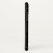 Aquarius Constellation Hevelius 1690 auf Schwarz Case-Mate iPhone Hülle (Hinten/Rechts)