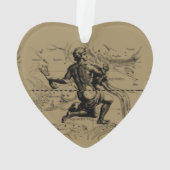 Aquarius Constellation Hevelius 1690 Gravur Ornament (Rückseite)
