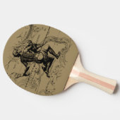 Aquarius Constellation Hevelius 1690 Gravur Tischtennis Schläger (Seitenansicht)