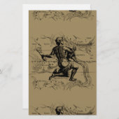 Aquarius Constellation Map von Hevelius Briefpapier (Vorne/Hinten)