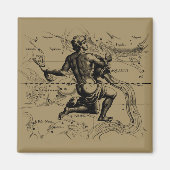 Aquarius Constellation Map von Hevelius Magnet (Vorne)