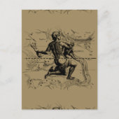 Aquarius Constellation Map von Hevelius Postkarte (Vorderseite)